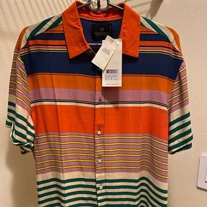 Scotch & Soda Orange Print Polo